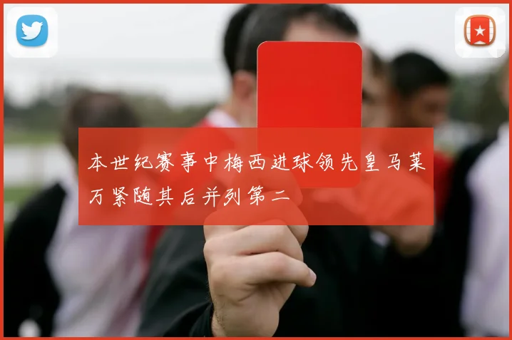 本世纪赛事中梅西进球领先皇马莱万紧随其后并列第二